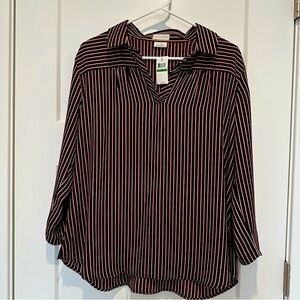 Van Heusen Striped Top Size L
